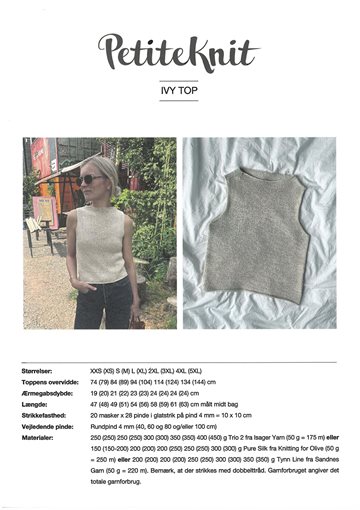 billede af Ivy top mønster